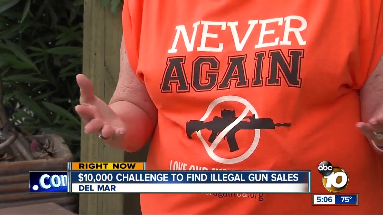 $10,000 challenge to find illegal gun sales at San Diego gun show