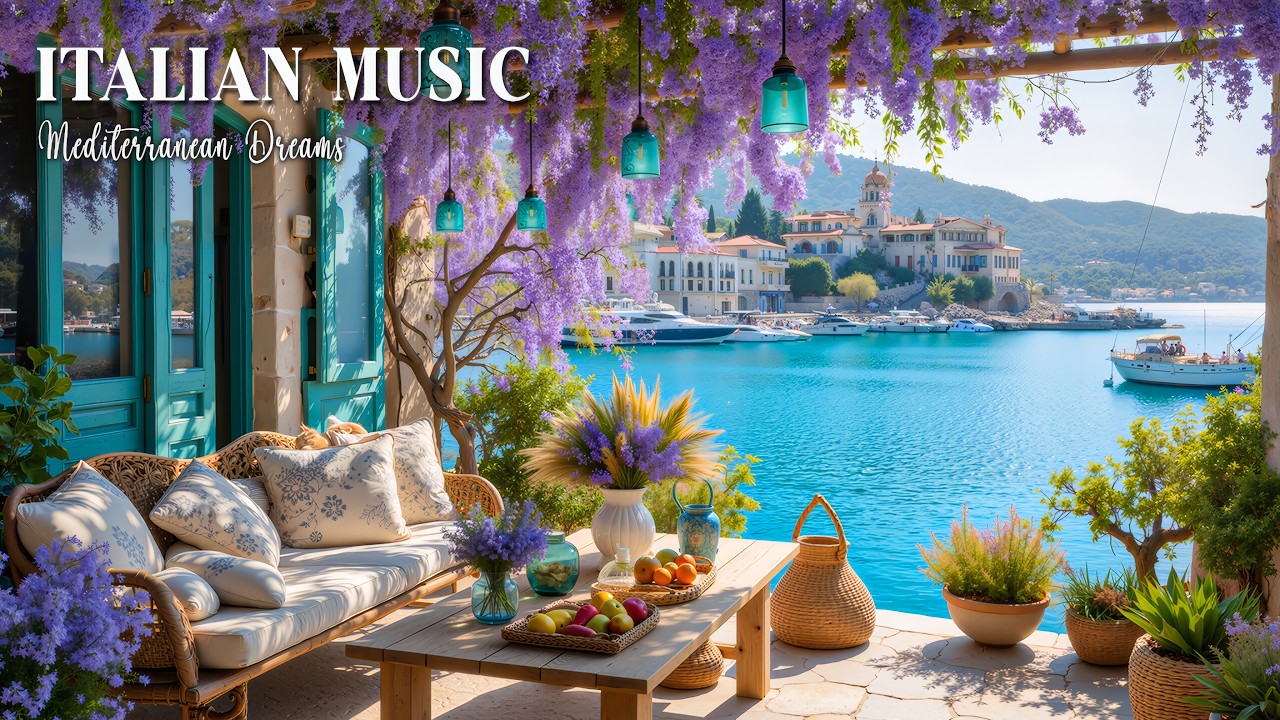 Mediterranean Summer Vibes 🌊 2+ Hours of Relaxing Italian & Greek Music by the Coast 4K