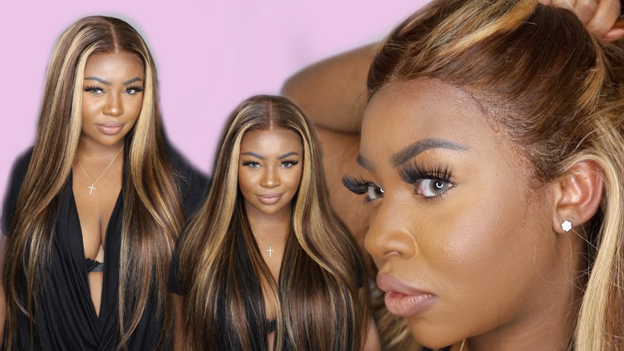 😍  Best Blonde Highlight Wig For Brown Skin 🔥 ft. Nadula Hair