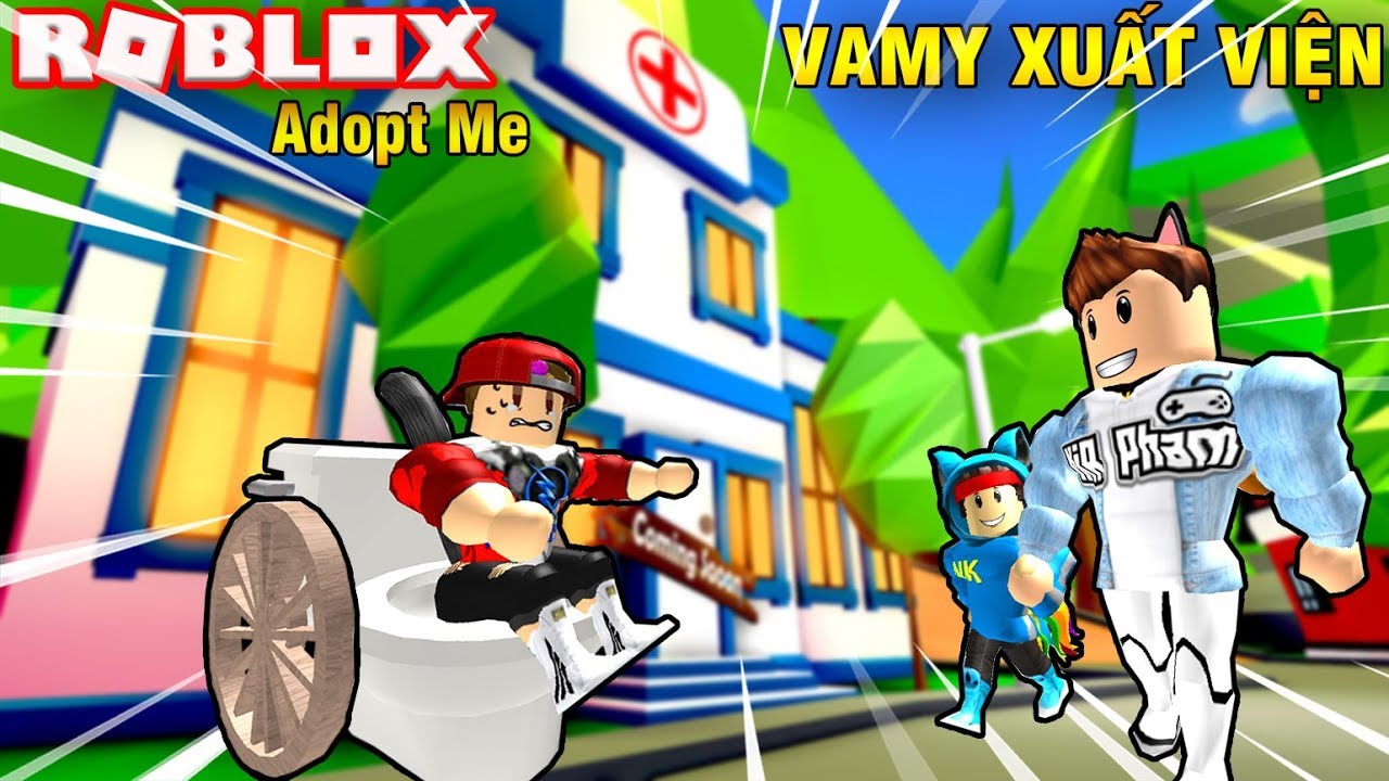 ROBLOX | Cục Kít Vamy Xuất Viện Được Ba KiA Đón Và Bồi Bổ Cùng Em Trai | Adopt Me | Vamy Trần
