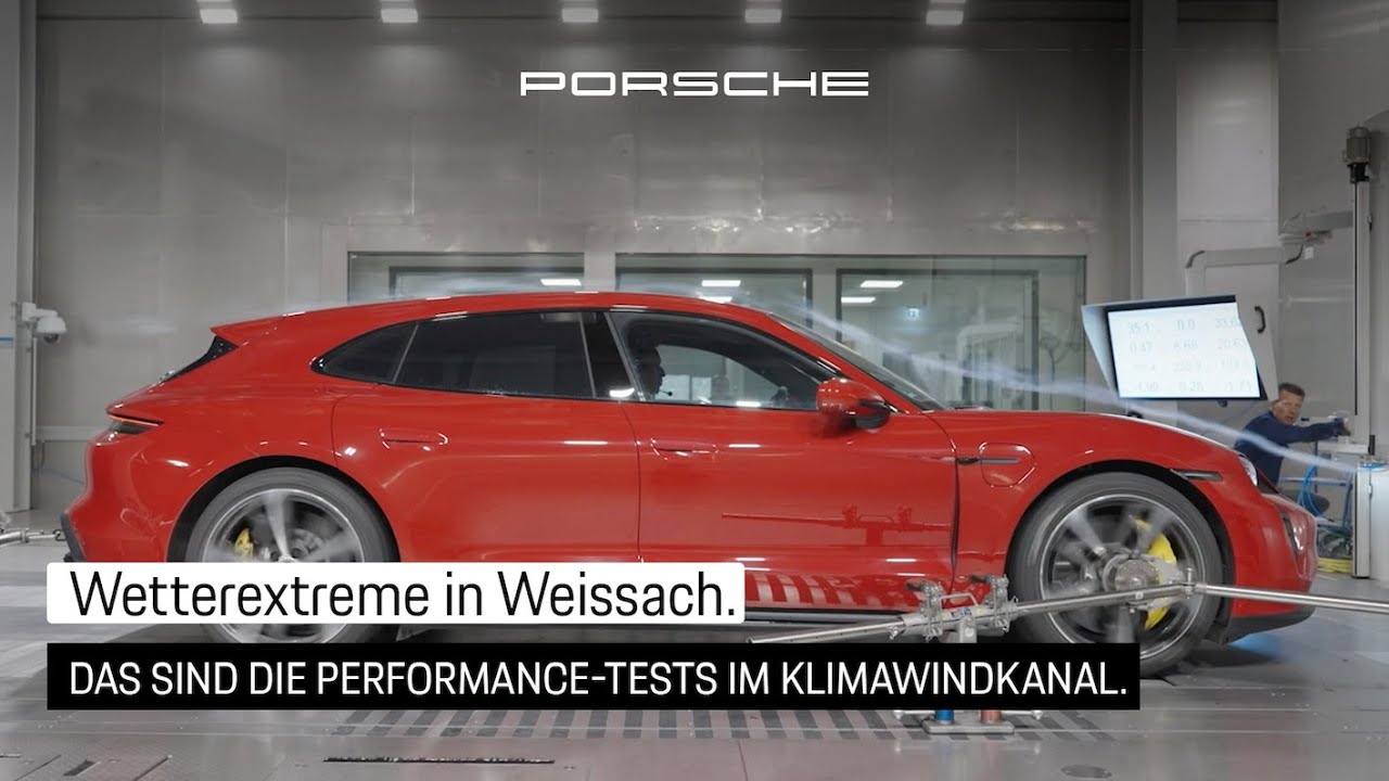 Das Porsche Klimazentrum in Weissach. Simulation weltweiter Wetterextreme.