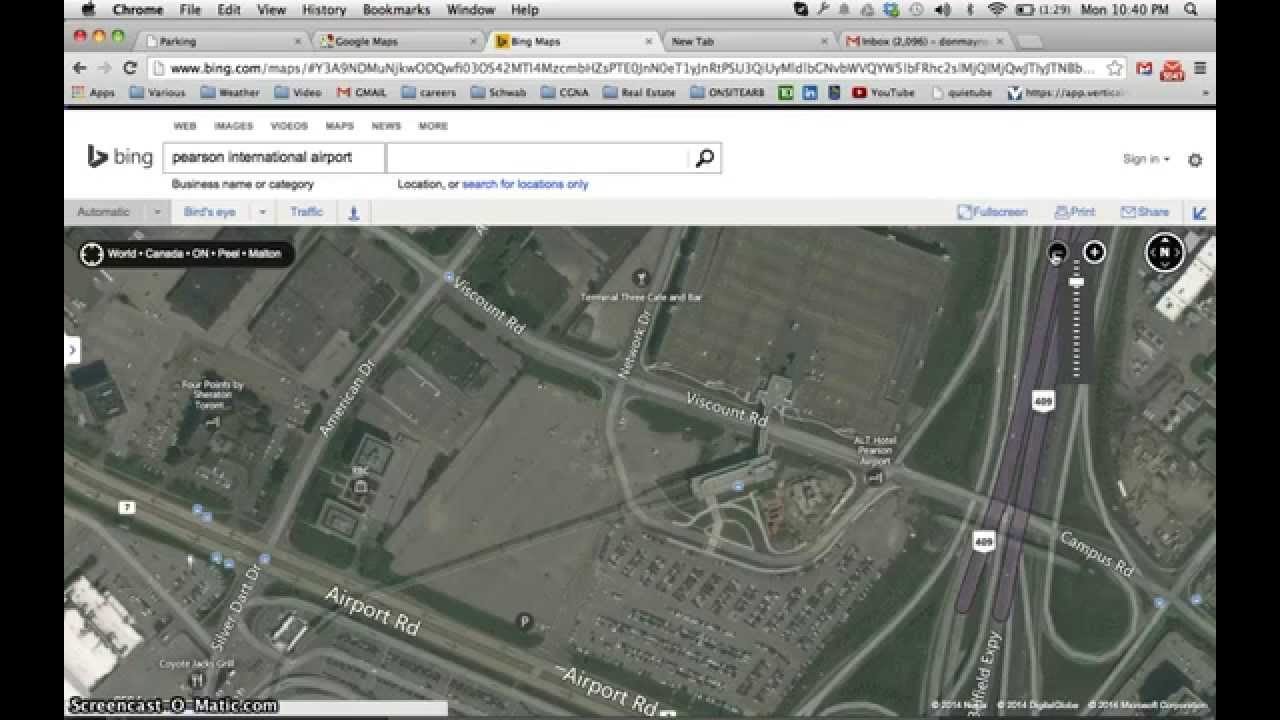 Pearson Airport Value Parking Garage and Elevated Rail Link