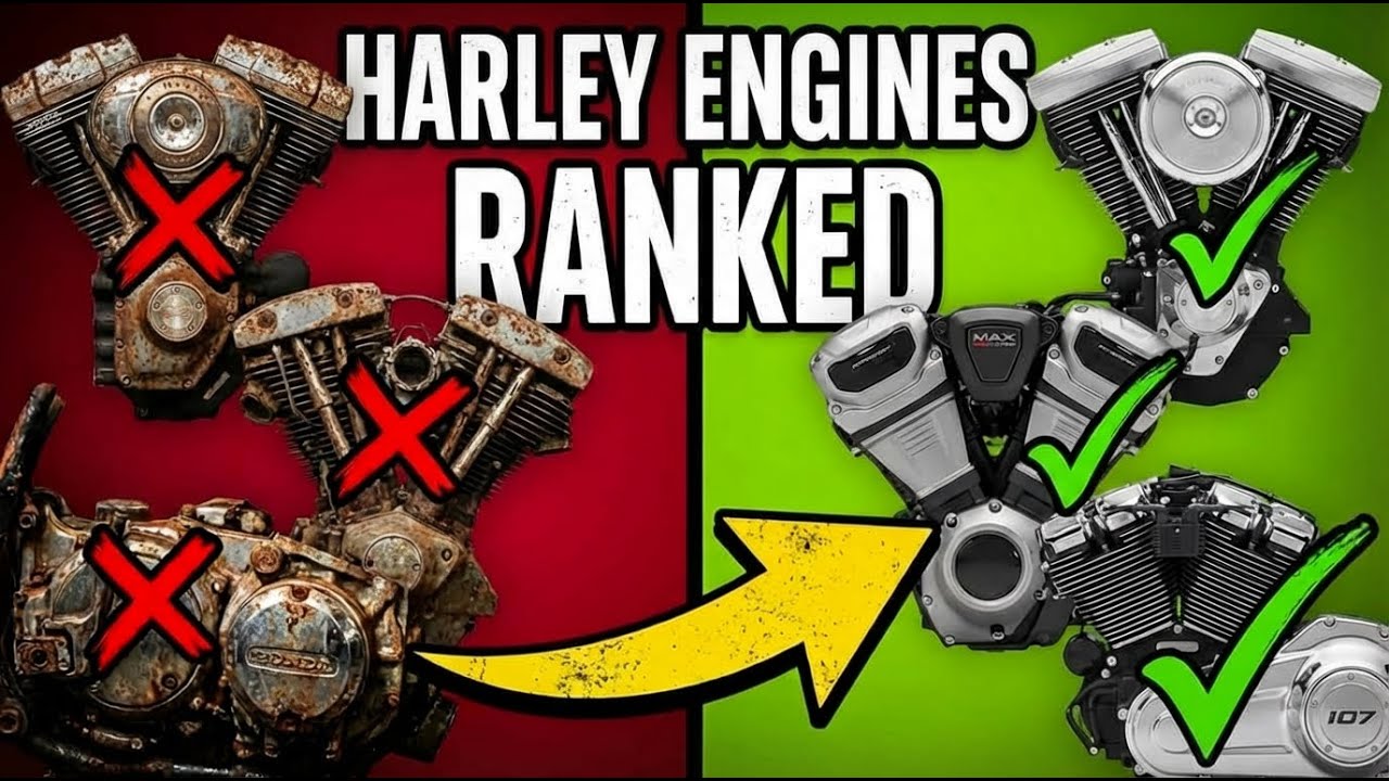 3 ХУДШИХ и 4 ЛУЧШИХ двигателя мотоциклов HARLEY-DAVIDSON, на которых можно ездить вечно