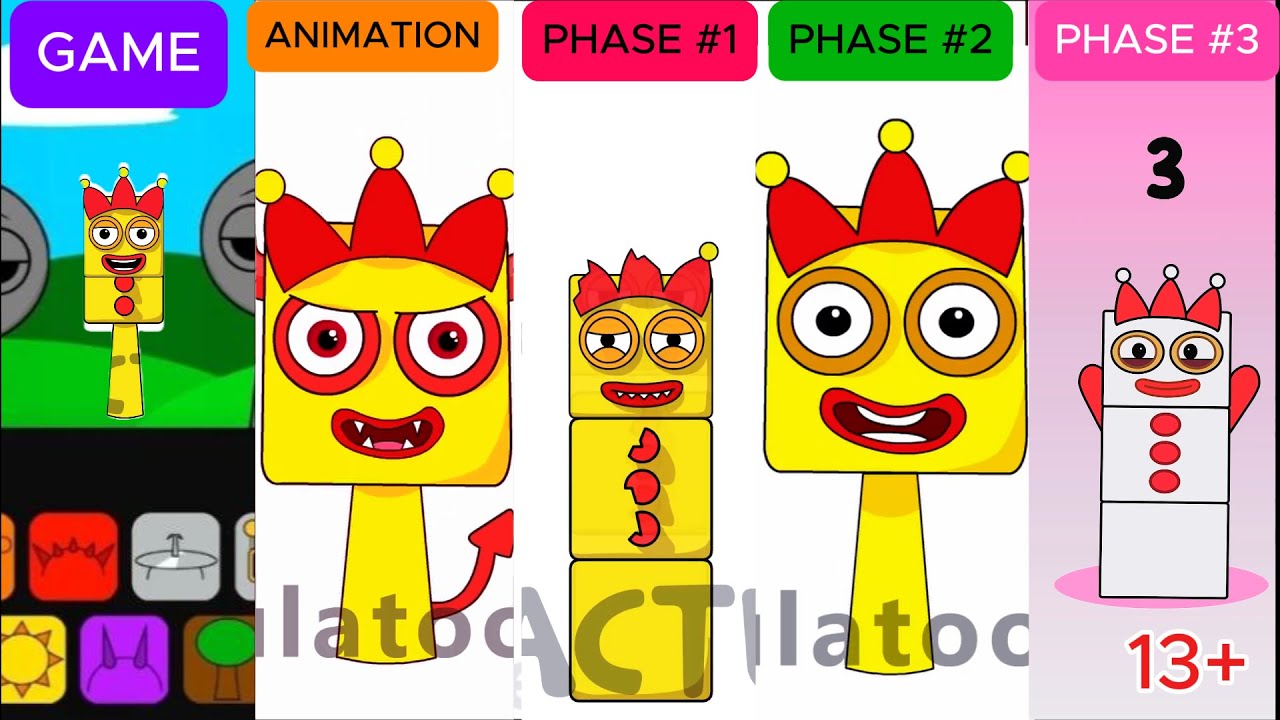 Incredibox Sprunki OC: Three (from Numberblocks) Game,Animation,Phase1,Phase2,Phase3  |SprunkBoost