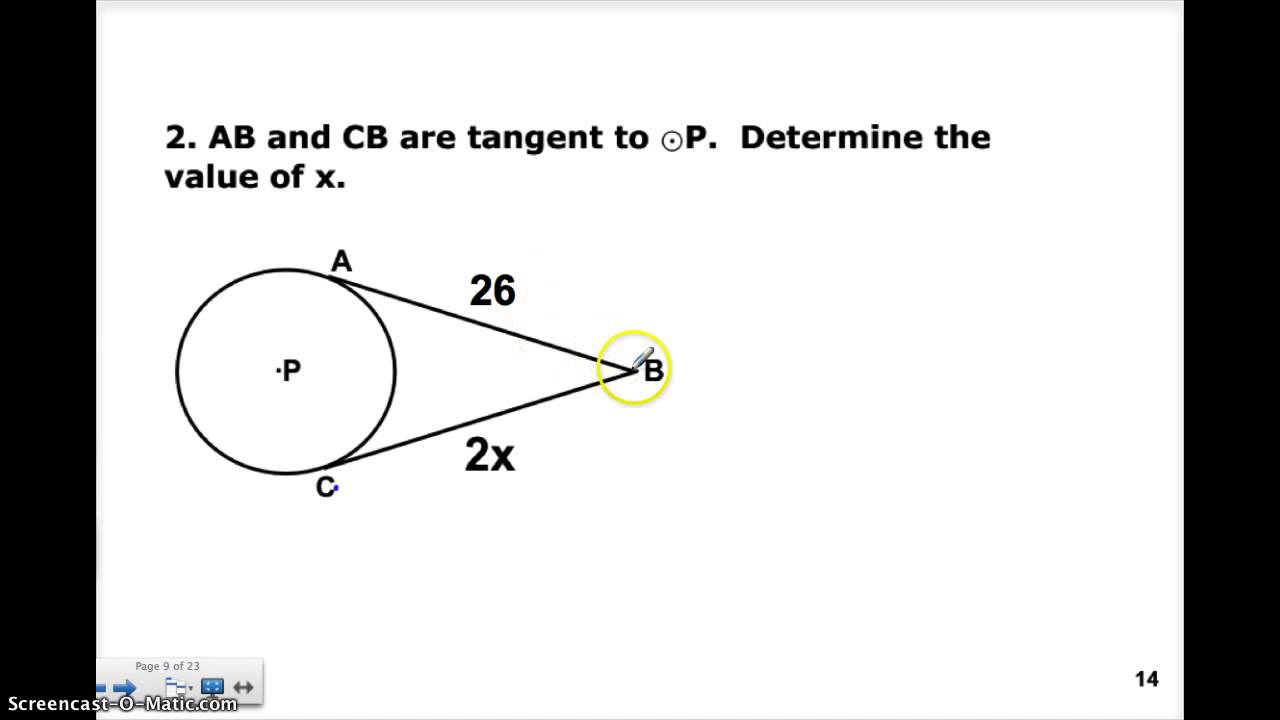 Lesson 3 - Two Tangent Theorem
