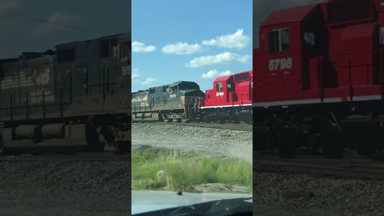Chasing Red Locomotives On Norfolk Southern Railroad!  Canadian Pacific Railway In Kentucky