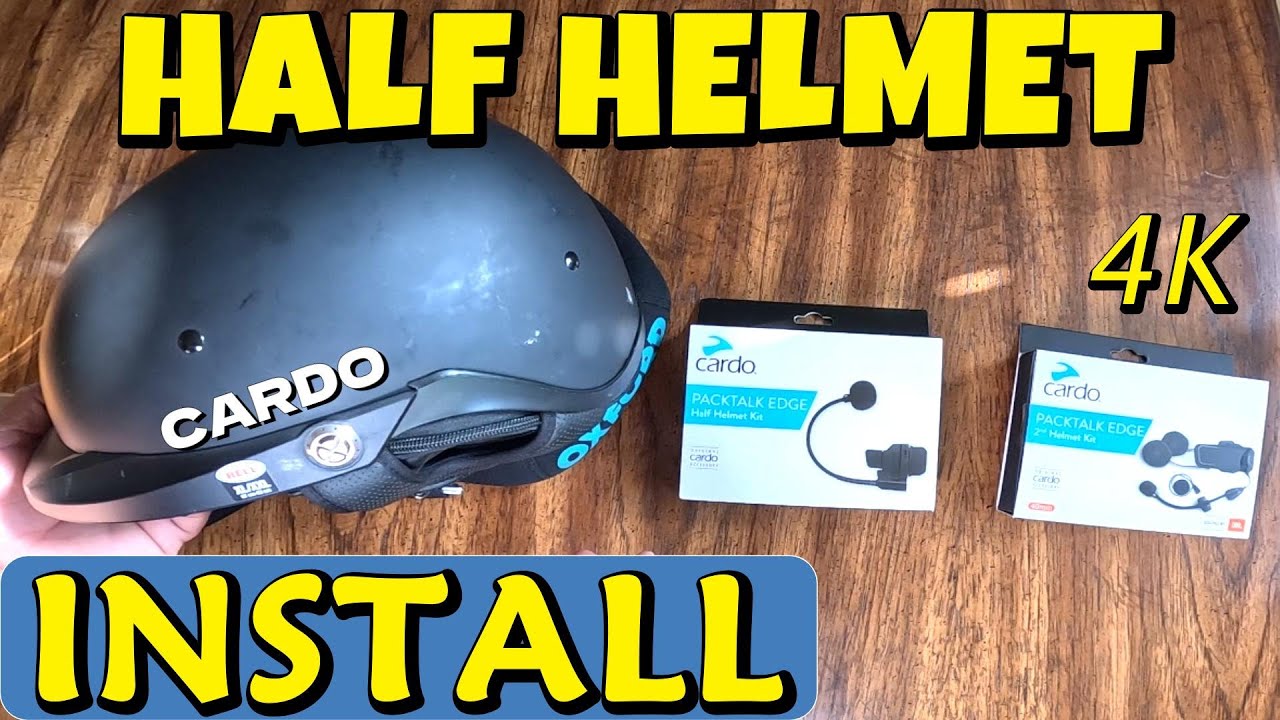 Cardo Half Helmet Kit Installation | Packtalk Edge