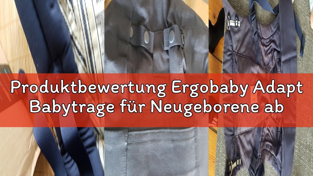 Produktbewertung Ergobaby Adapt Babytrage für Neugeborene ab Geburt, 3-Positionen SoftTouch Cotton E
