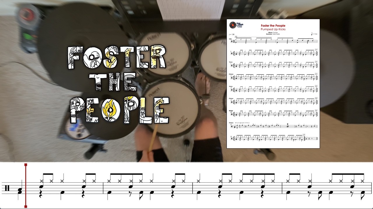 Foster the People - Pumped Up Kicks - Transcription Available - Drum Cover by Chef Cook