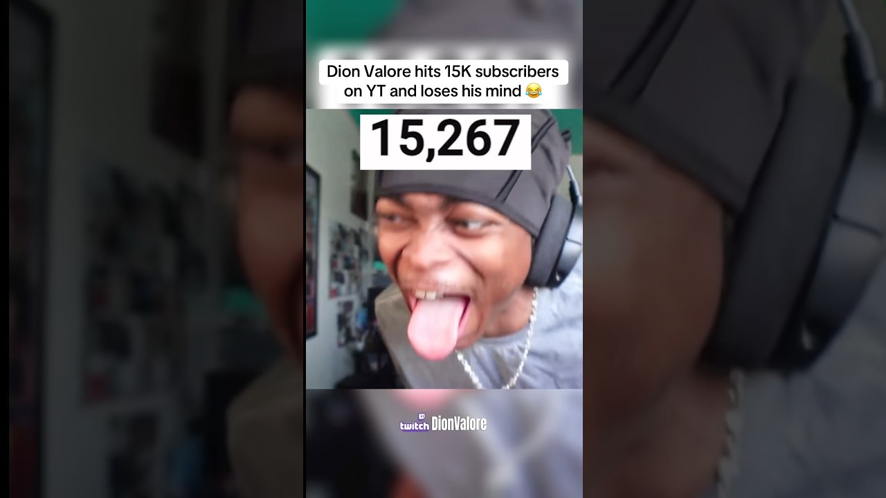 Dion Valore hits 15K and loses his mind 😂