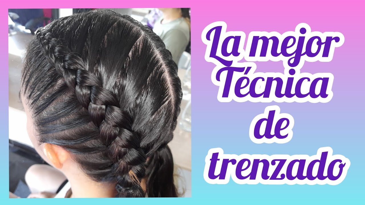 APRENDE LA MEJOR TÉCNICA PARA HACER TRENZA POSTIZA/😊COMO HACER TRENZAS APRETADAS PARA NIÑAS/FACIL🥳