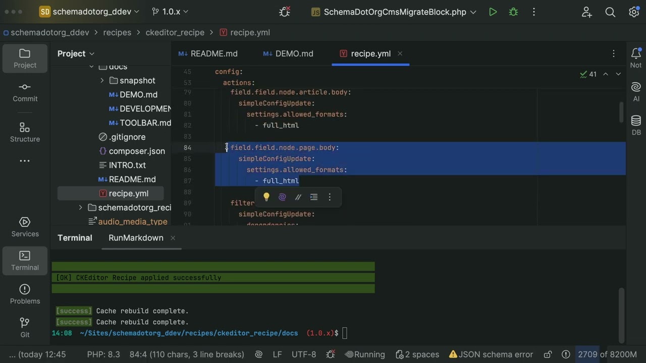 Baking a great recipe for CKEditor