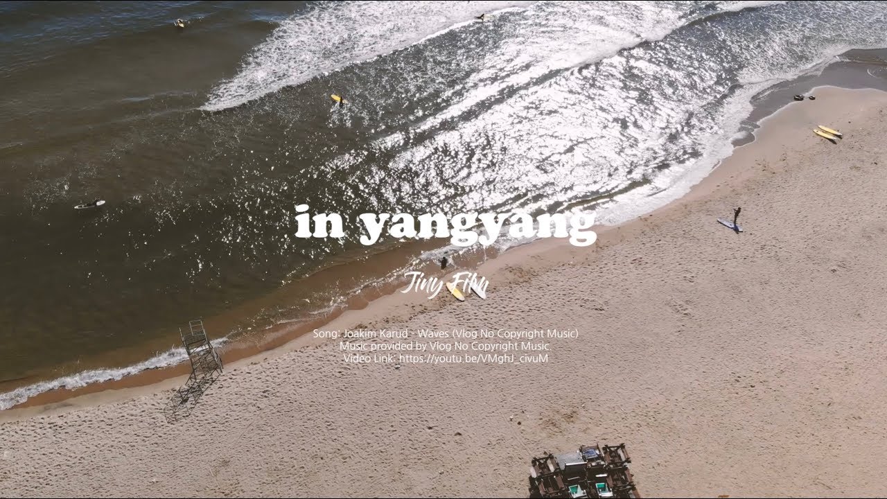 Surfing in Yangyang - Drone photography