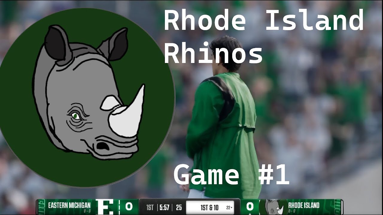 EA SPORTS Rhode Island Rhinos DYNASTY Game #1 vs Eastern Michigan