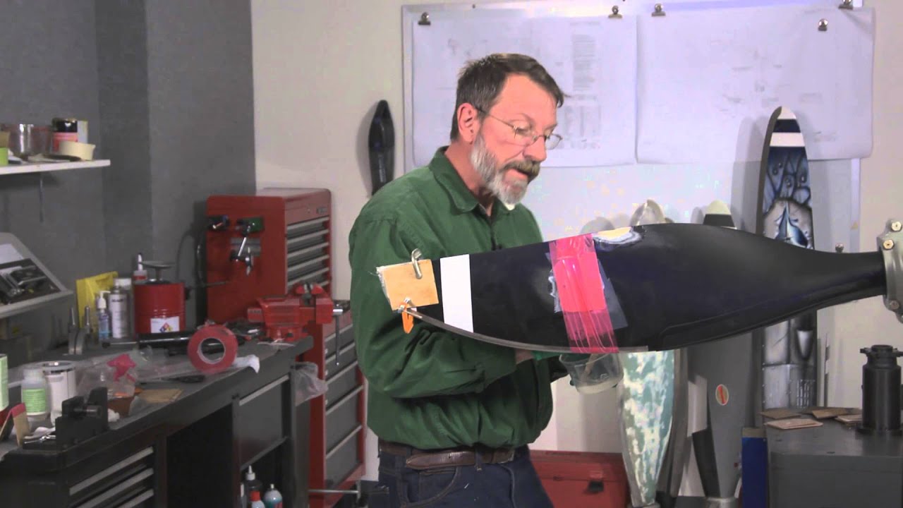Hartzell Composite Propeller Repair Video - Kevlar Trailing Edge Foam Repair