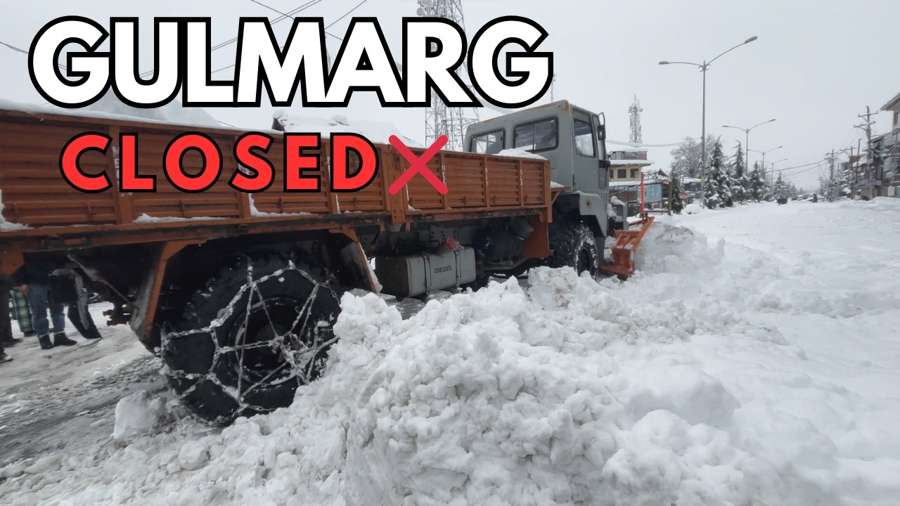 Heavy Snowfall Blocks Gulmarg Road ❄️ | Tourists Stuck & Trip Cancelled