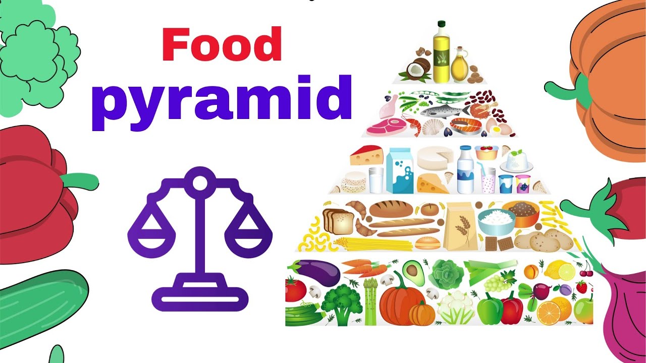 Food pyramid -Healthy Eating Explained for kids