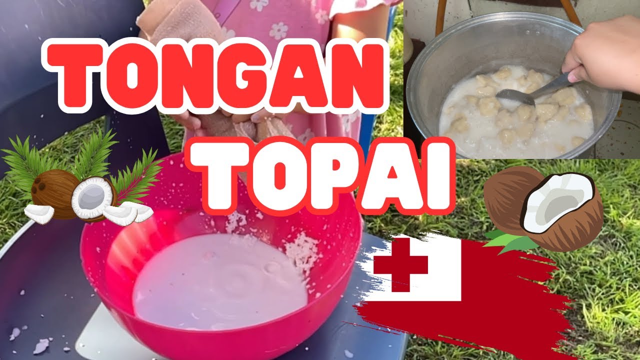 Favorite Tongan snack 😋 making topai in Tonga 🇹🇴 