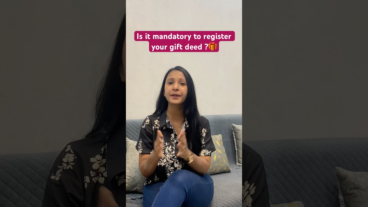 Received gifts?….whether is it mandatory to register gift deed?     