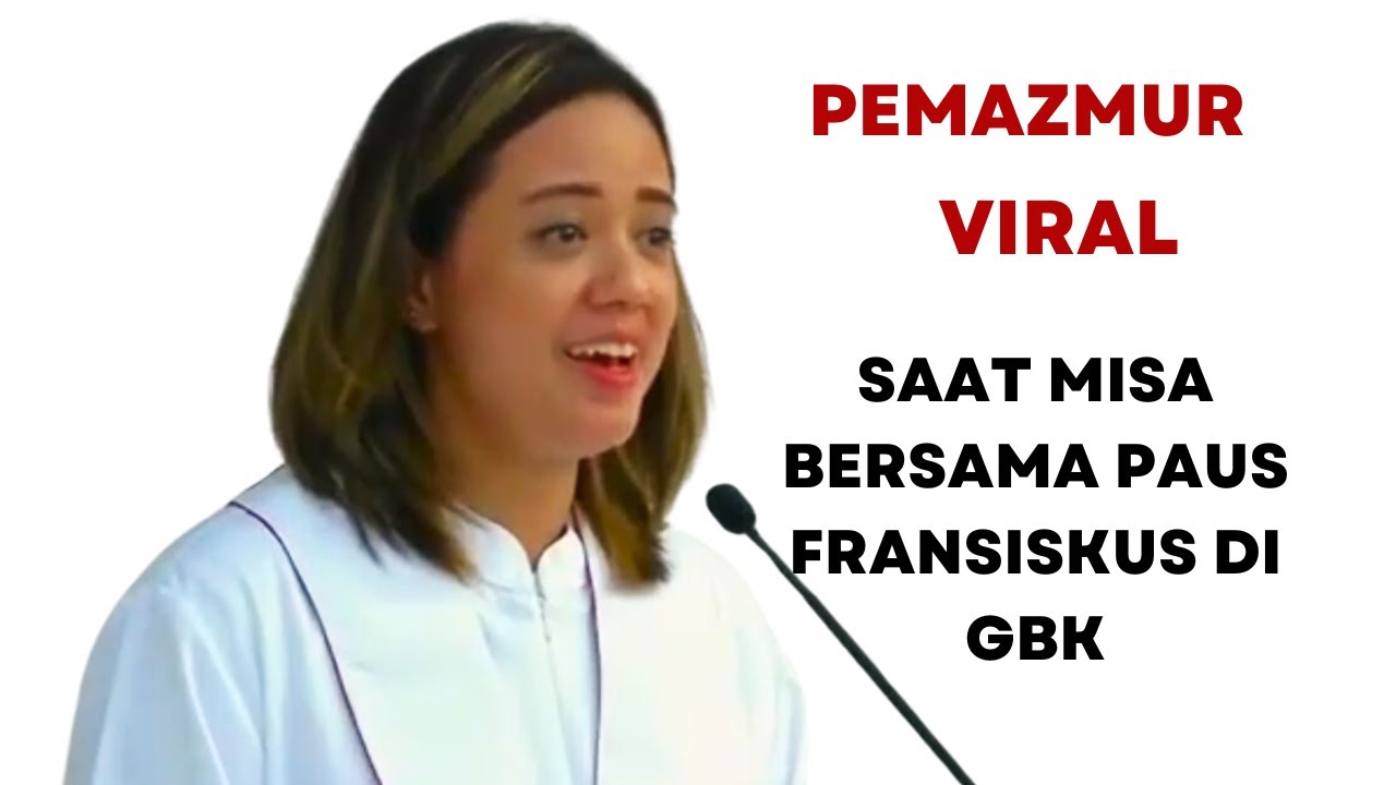 Suara Merdu Pemazmur ini Saat Misa Bersama Paus Fransiskus di GBK VIRAL!