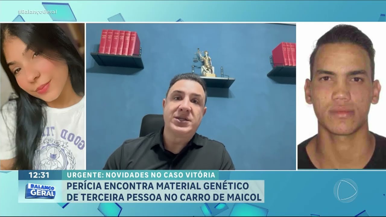 Caso Vitória: polícia encontra DNA de terceira pessoa no carro do suspeito Maicol | BALANÇO GERAL