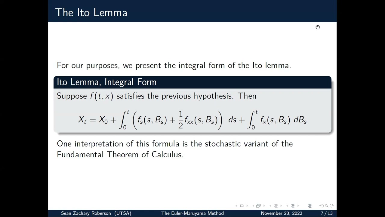 The Euler-Maruyama Method: A Brief Introduction