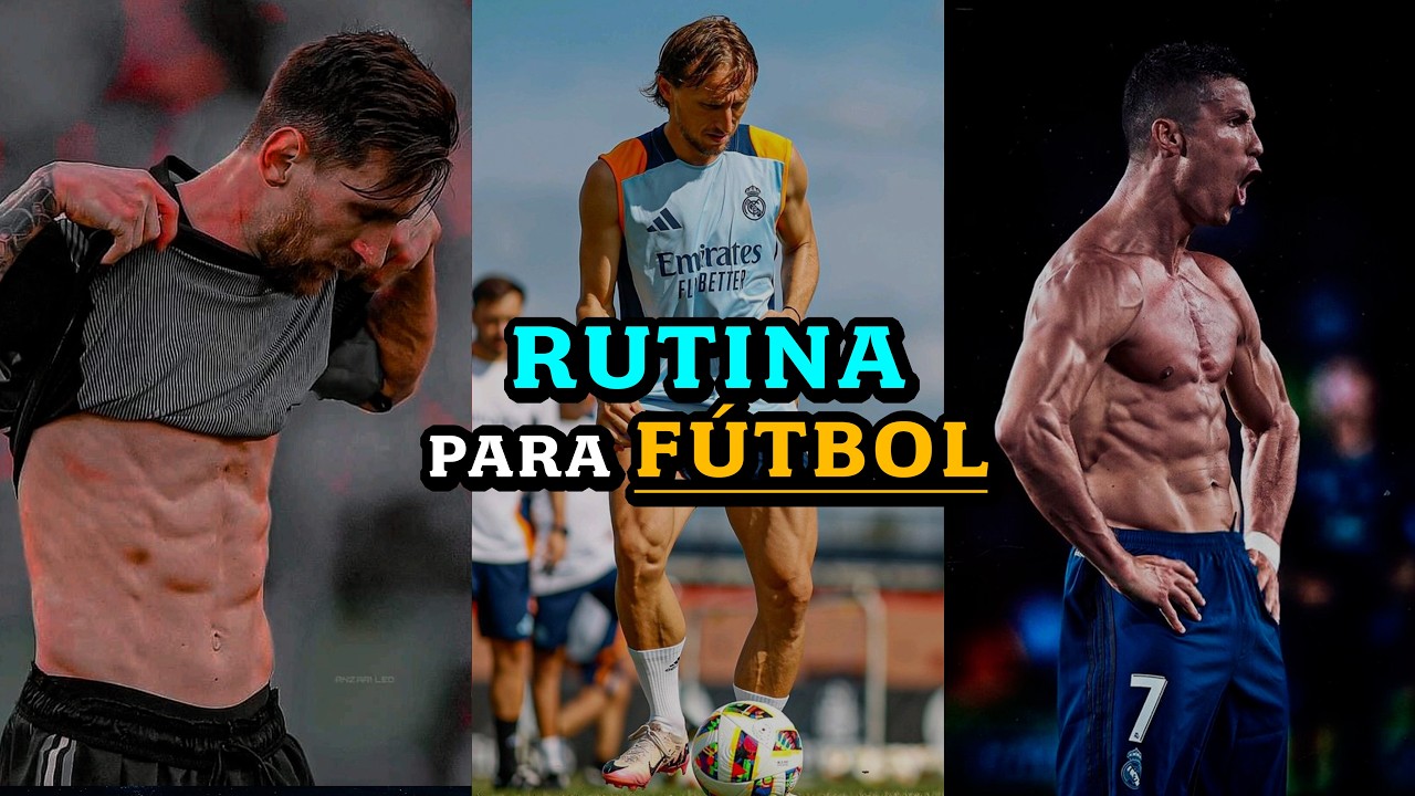 Cómo entrenar para ser el mejor futbolista posible (con rutinas)