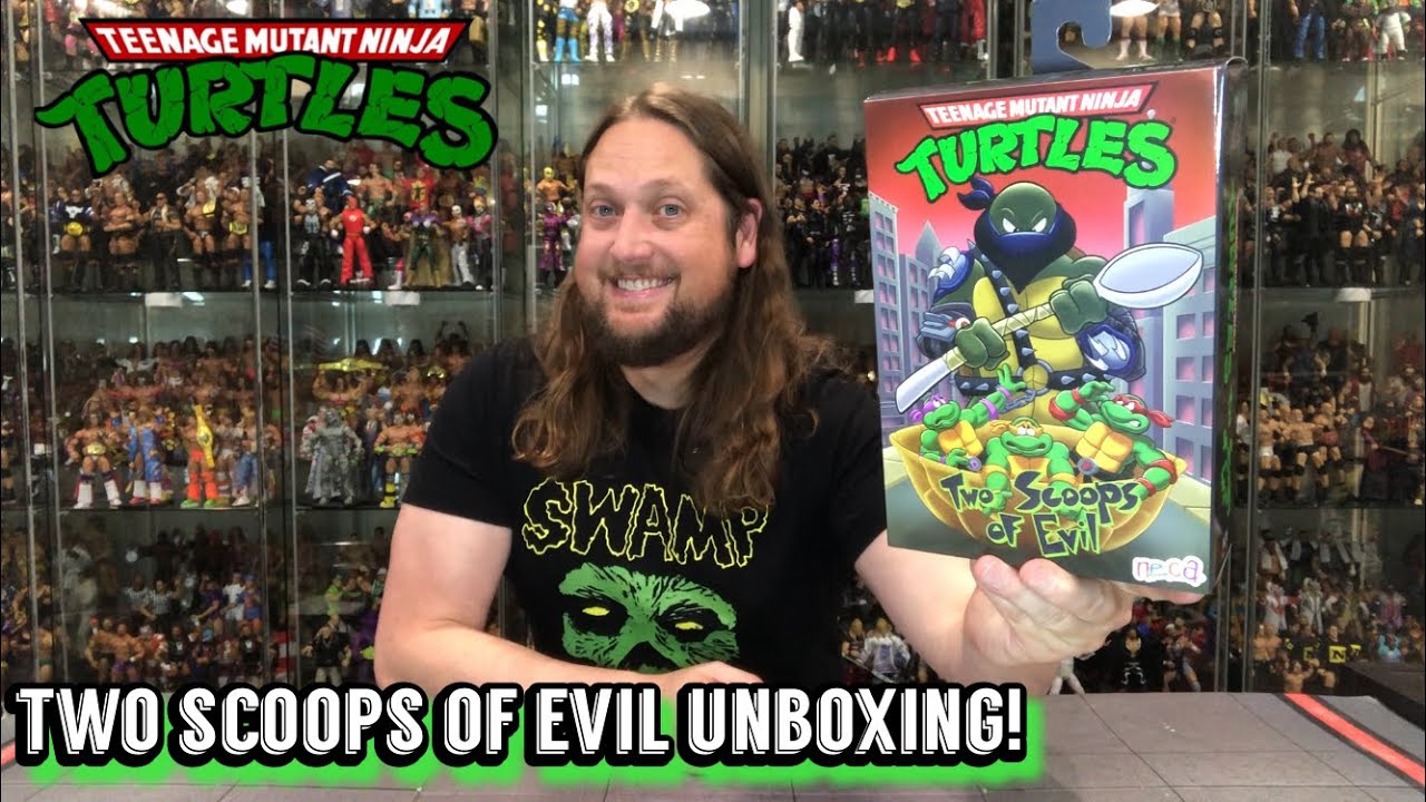 Two Scoops Of Evil Teenage Mutant Ninja Turtles NECA Unboxing & Review!