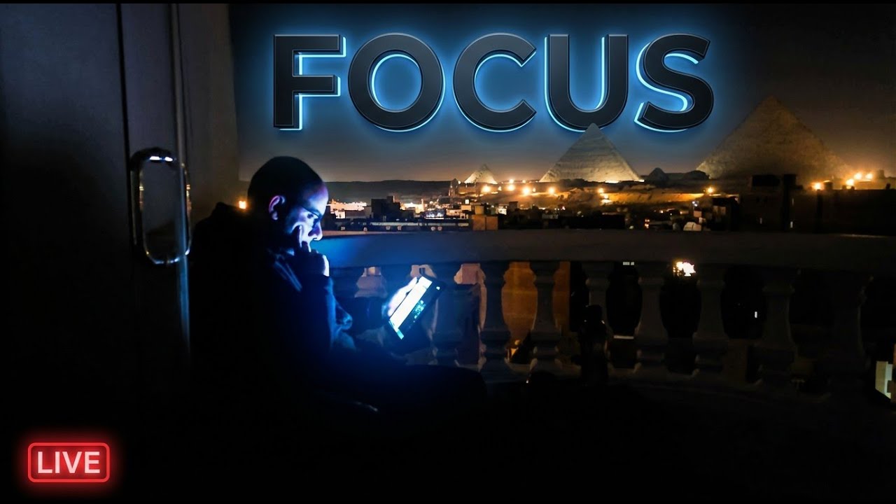 🔴 Work With Me 24/7 | Senior AI Engineer | Pyramids Night Glow (ADHD Focus - Pomodoro 50/10)