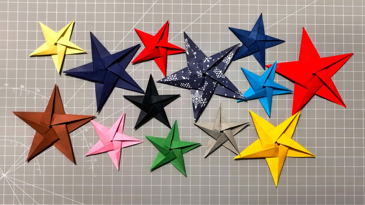 How To Make Paper Stars or Origami Stars | @CreativeCratfByMel