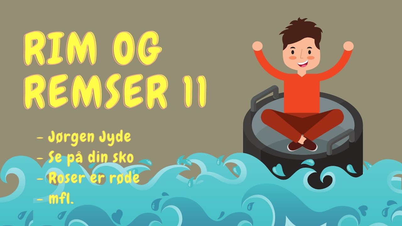 Rim og remser for børn med billeder og tekst | Jørgen Jørgen Jyde mfl. | Læring for små børn