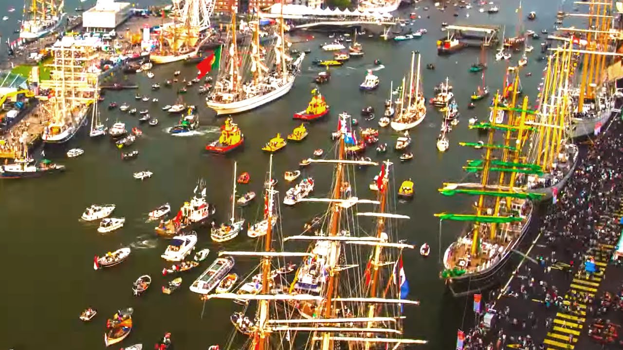 Timelapse SAIL 2015 in de Port of Amsterdam Drone Addicts