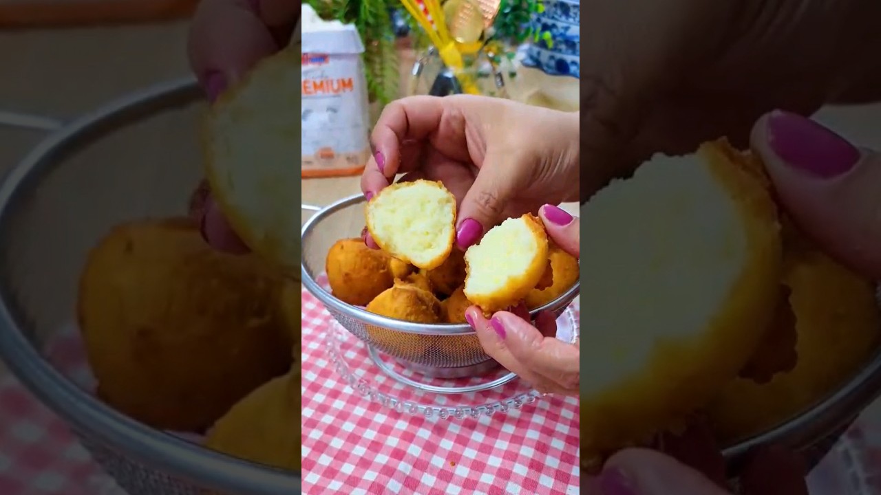 PERFEITO PARA O CAF&Eacute;! BOLINHO DE CHUVA F&Aacute;CIL😋