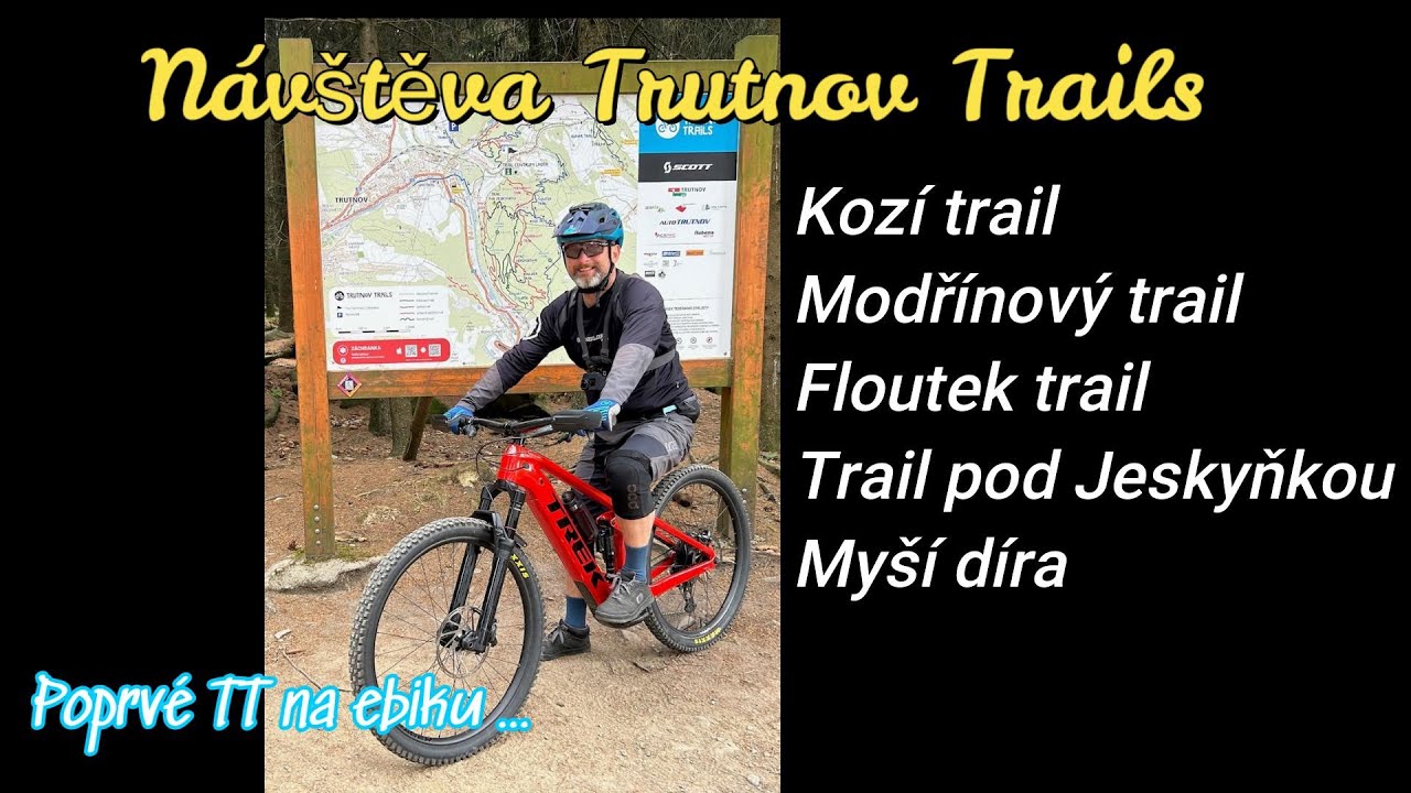 Návštěva Trutnov Trails ... poprvé místní traily na ebiku Trek Rail 9.8 GX AXS Gen 4 (Lava)