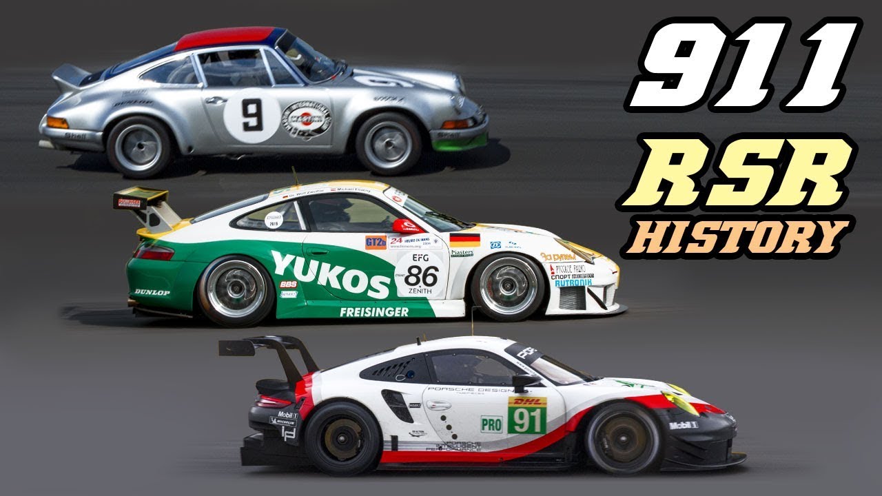 PORSCHE 911 RSR history 1973-2019 (911, 964, 993, 996, 997, 991)