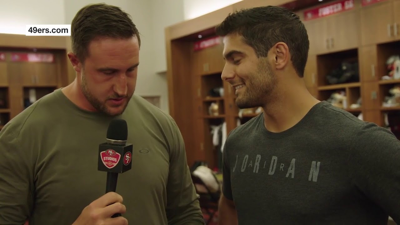 Funny interviews with Jimmy Garoppolo and others in 49ers | June 1, 2018