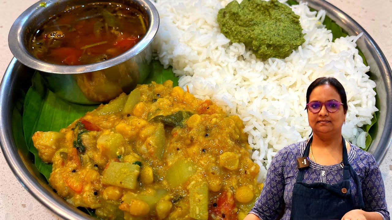 இன்னைக்கு நம்ம வீட்ல சுரைக்காய் கூட்டு புதினா துவையல் ரசம் சாதம் | Lunch  Menu In Tamil