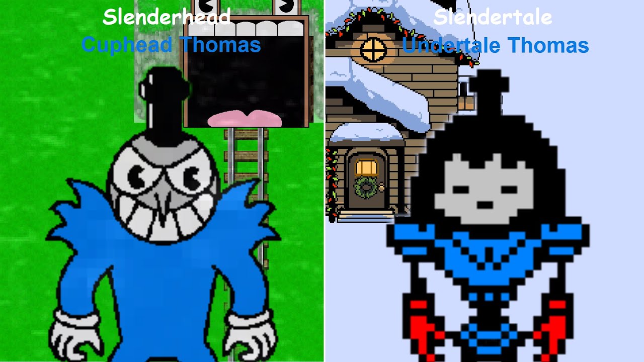 Thomas The Slender Engine 2D | Slenderhead & Slendertale