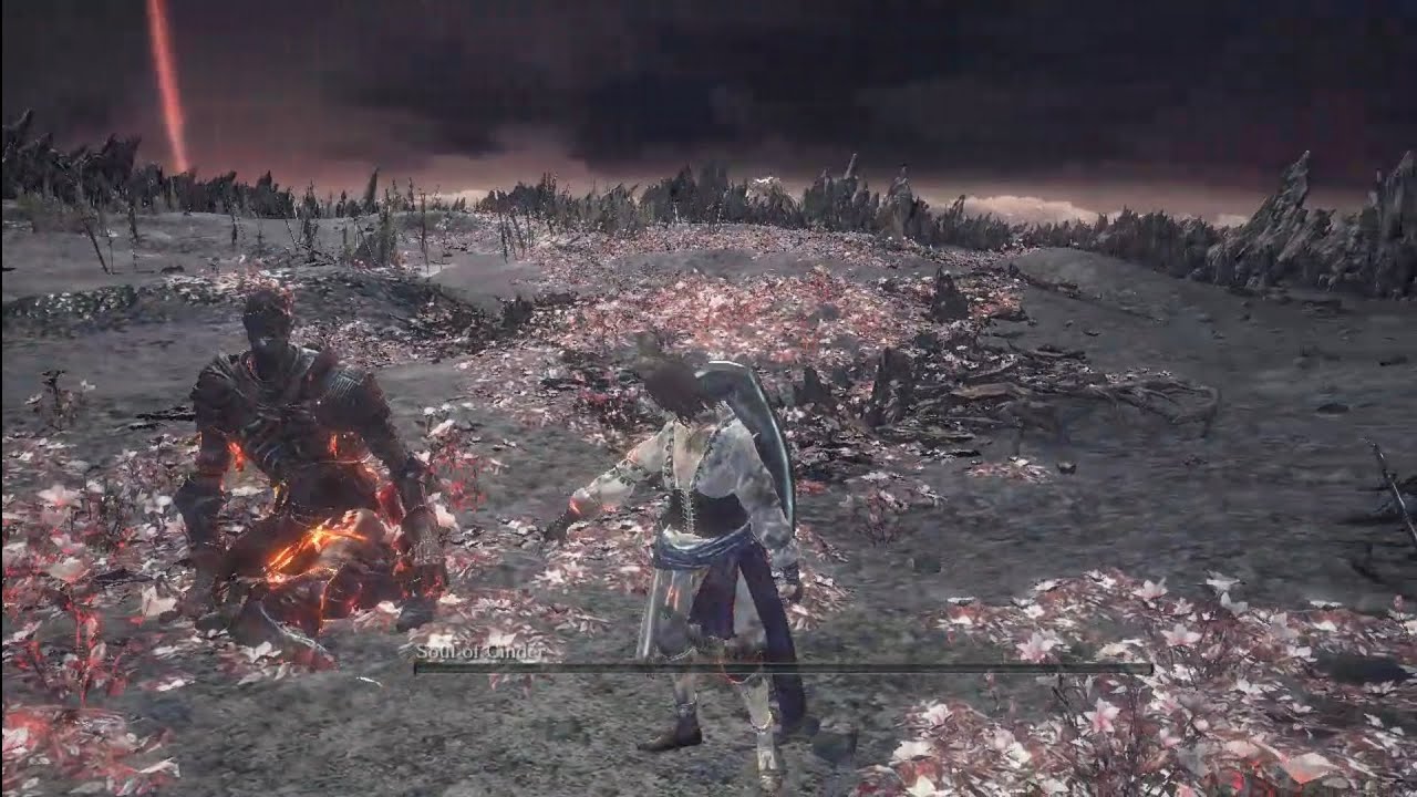 Defeating Coul of Cinder with a Strength/Faith Build on NG+⚔️⚡