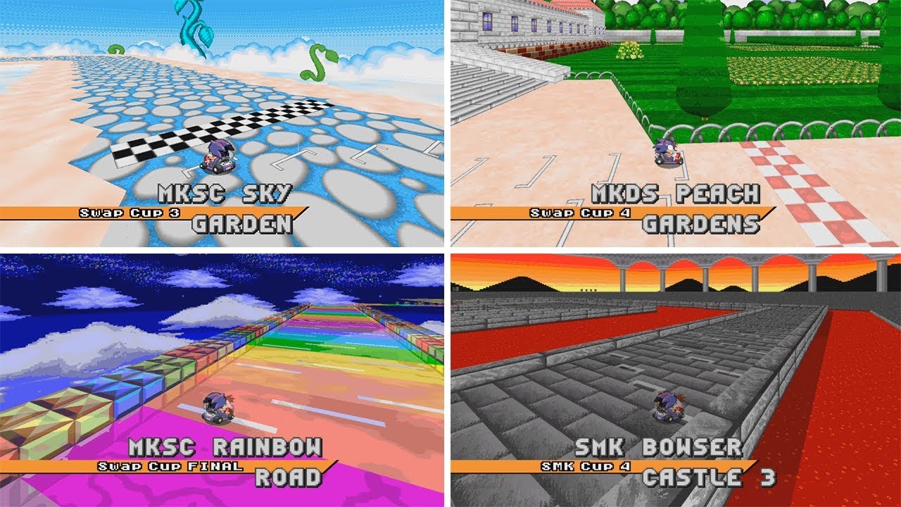 Sonic Robo Blast 2 Kart - All Mario Kart Tracks