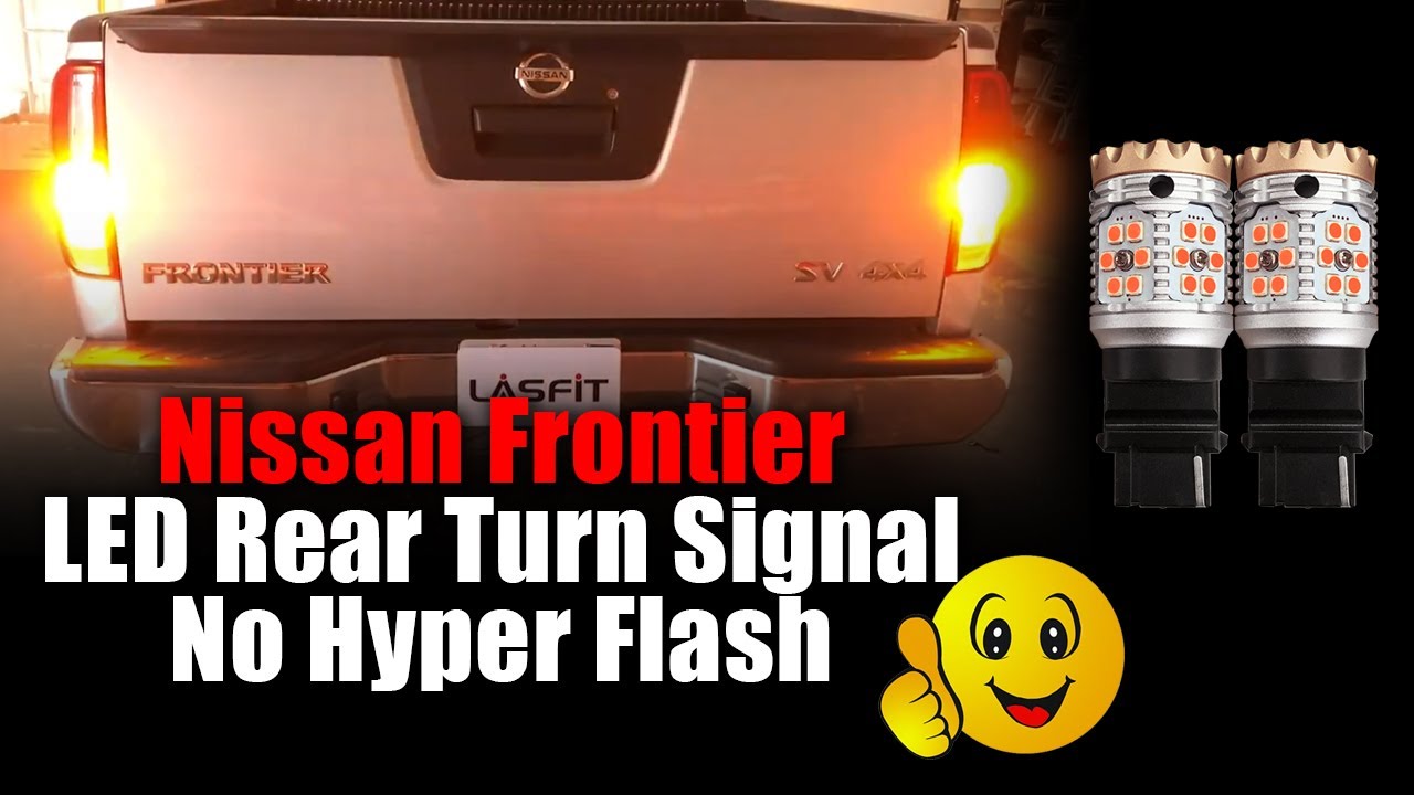 How to install T series LED bulb on Nissan Frontier 2017 rear turn signal light