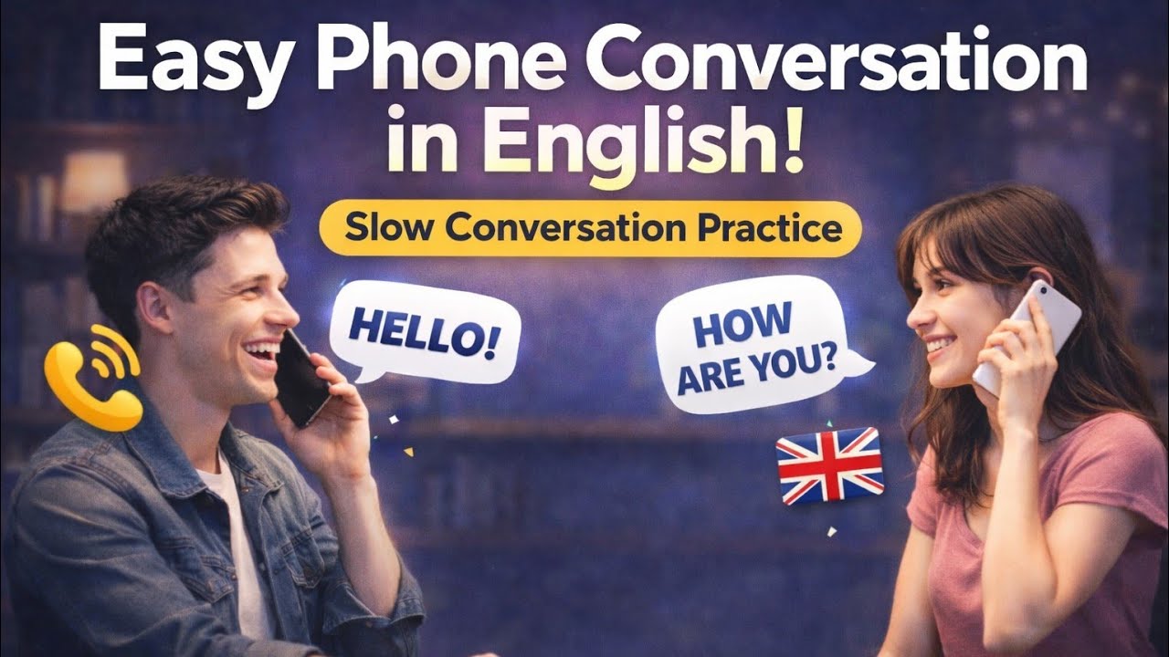 English Conversation Practice | Talking On The Phone | Simple Conversation Practice | Podcast 🎙️
