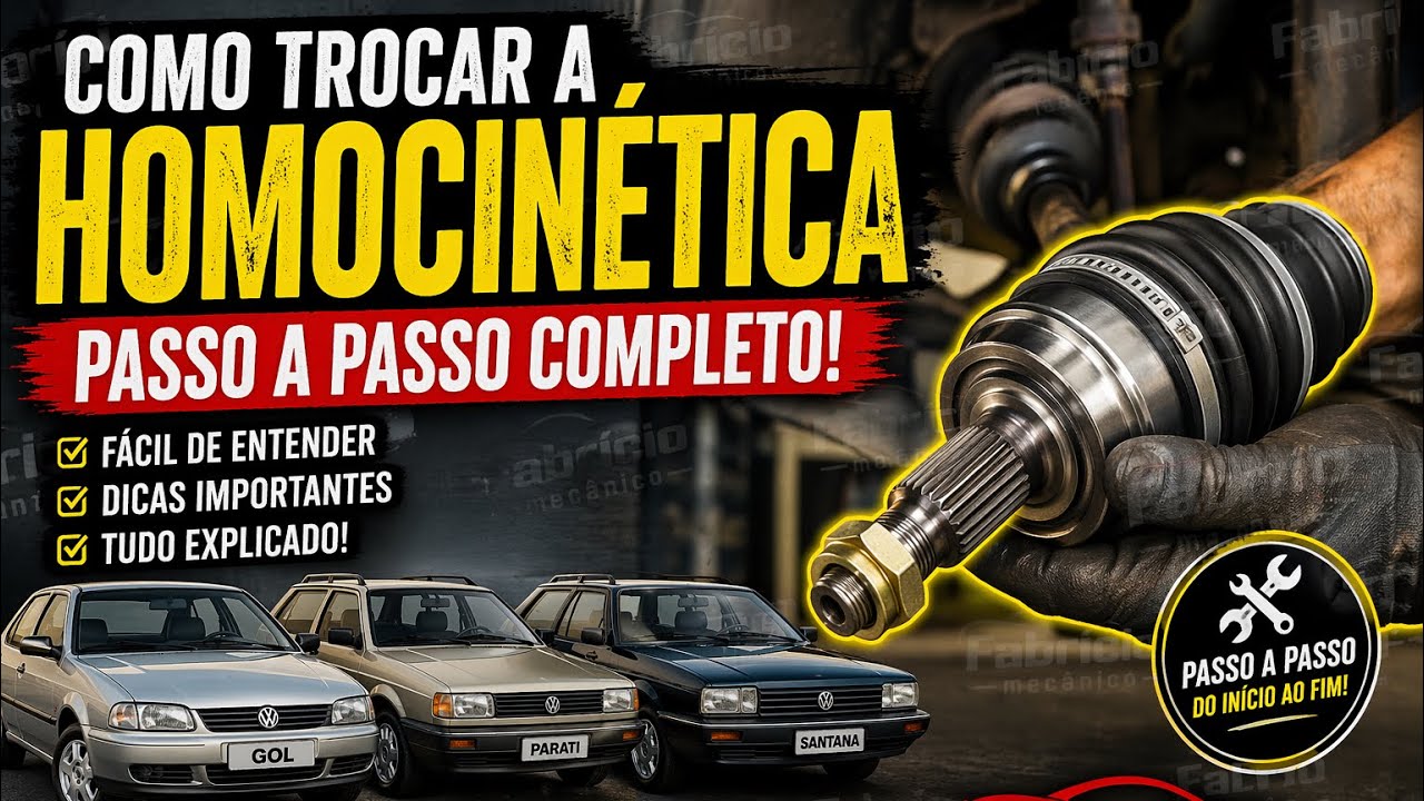 Como trocar a ponta Homocinética do Gol, Parati, Santana e Saveiro passo á passo Completo!