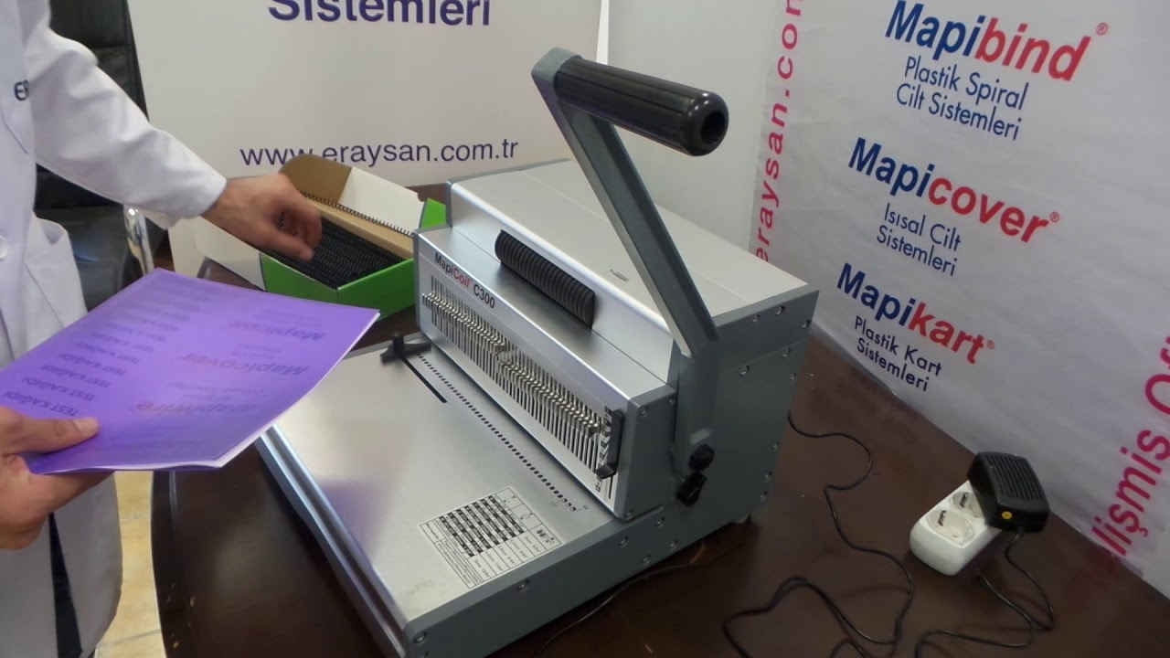 Mapicoil C 300 Plastik Helezon Ciltleme Makinesi