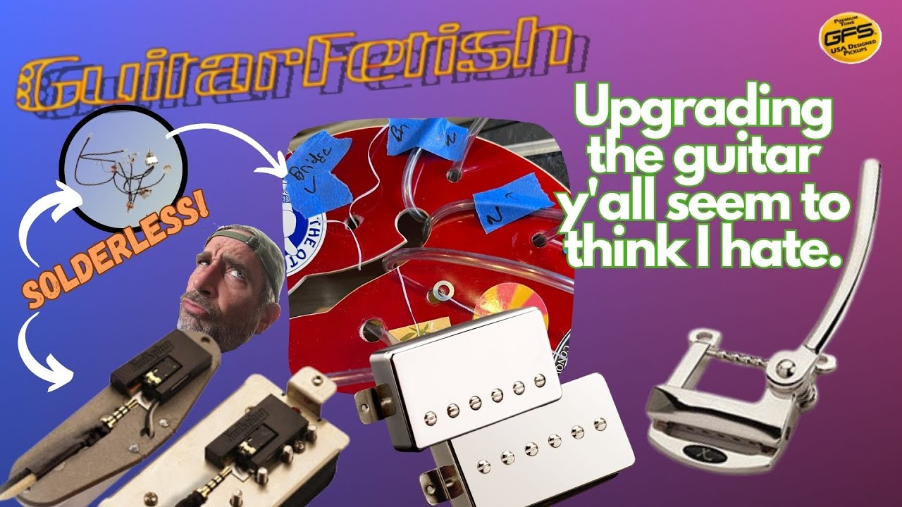 I was TERRIFIED to do this Semi Hollow Electronics Swap | @GuitarfetishTV to the rescue