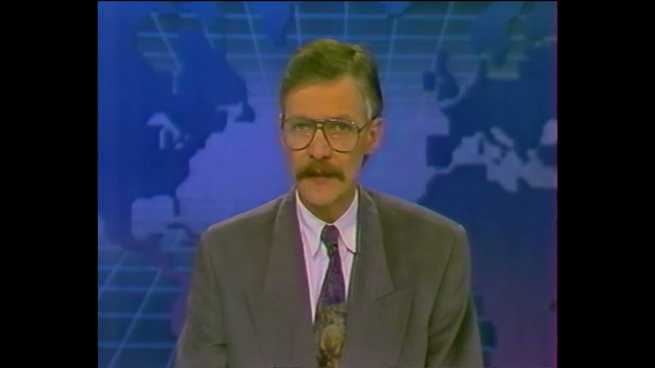 1992 - Program pierwszy - Kanał 7 - Wiadomości - Reklamy - Fragment - 1992.12.23
