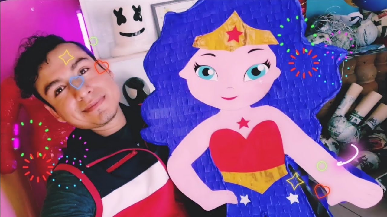 Piñata MUJER MARAVILLA🌟 WONDER WOMAN🎉