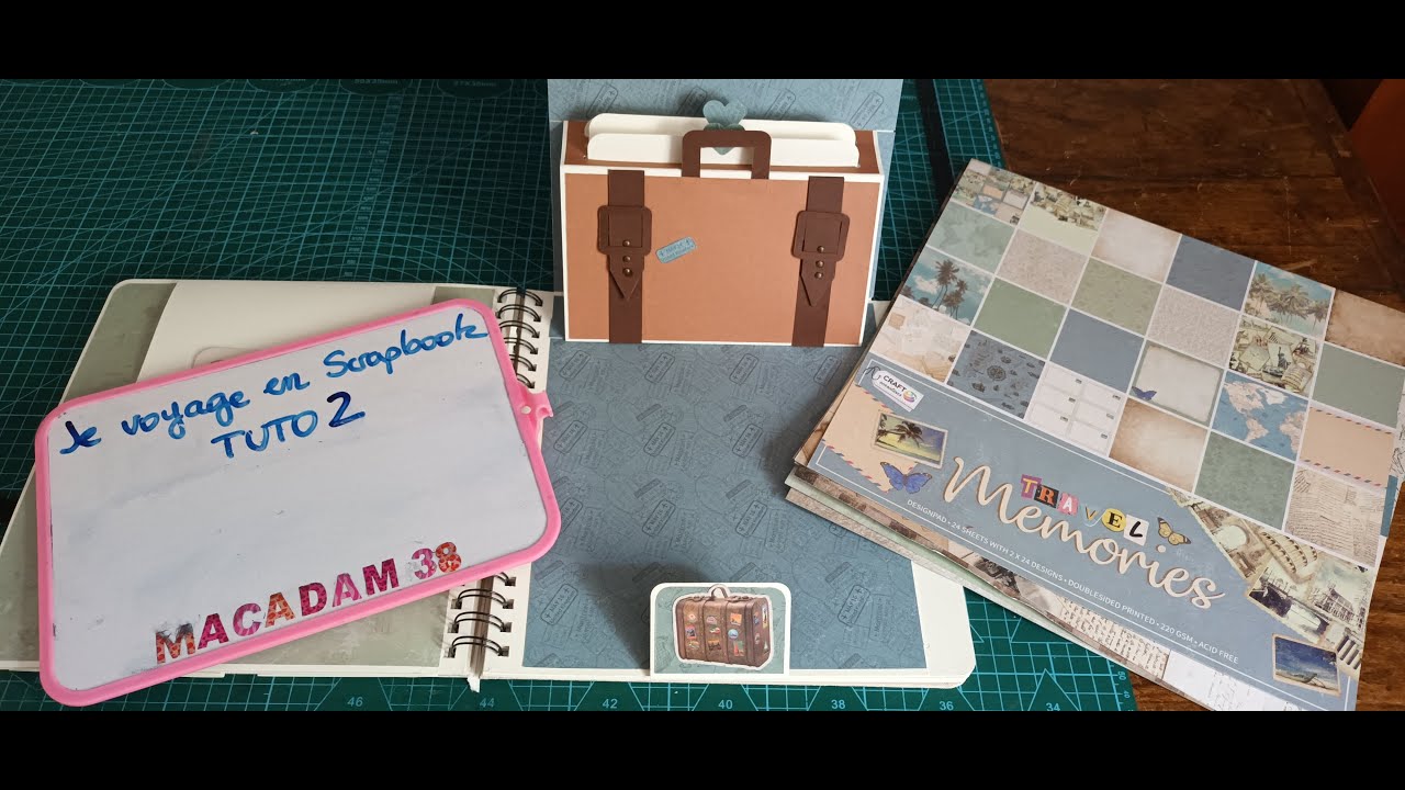 Je voyage en scrapbook Tuto 2 #scrapbooking #tutorial #popup #album #travel