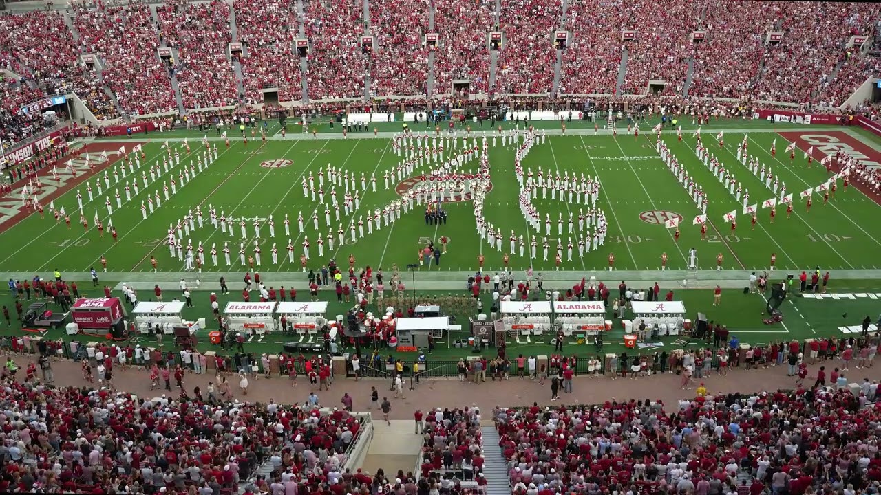 The University of Alabama Million Dollar Band Pregame at Home vs ULM Sept 6, 2025