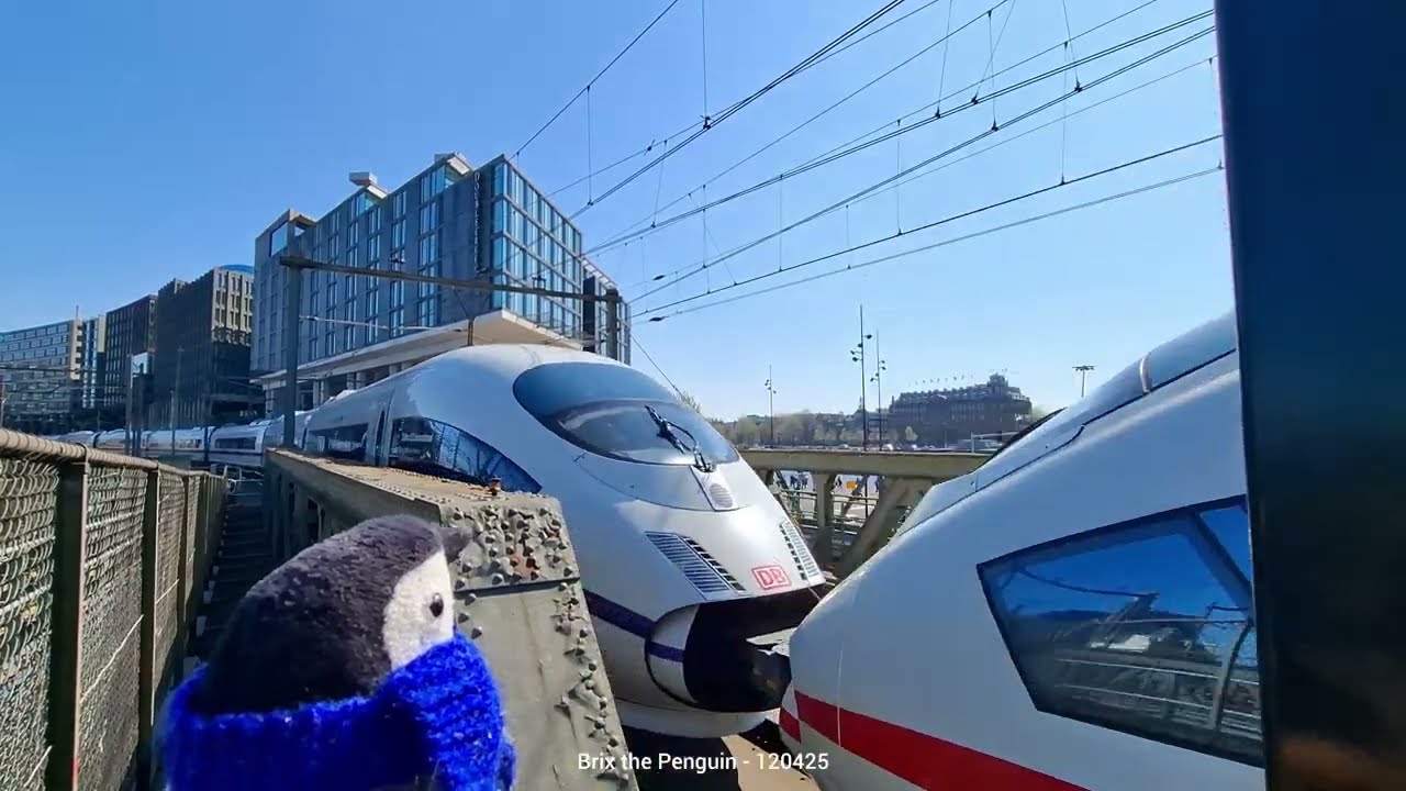 🐧 2x arrival DB/NS ICE / Abschiedfahrt/afscheidsrit Br 406 @ 🇳🇱 Amsterdam Centraal - 12 April 2025